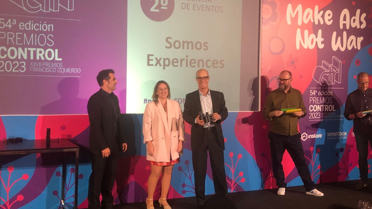 SOMOS recoge el galardón como una de las mejores agencias de eventos del año en la Gala de los Premios Control